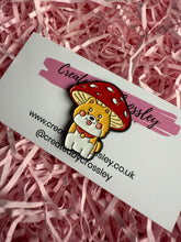 Load image into Gallery viewer, Mushroom Dog Pin Badge
