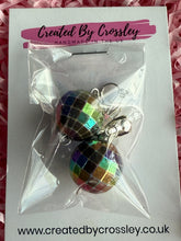 Load image into Gallery viewer, Multicolour Disco Ball Clip On Earrings
