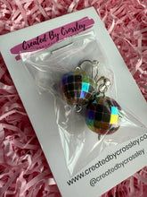 Load image into Gallery viewer, Multicolour Disco Ball Clip On Earrings
