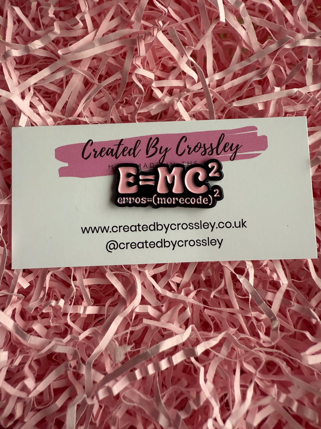 Funny Formula Code Pin Badge