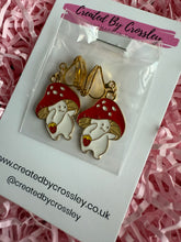 Load image into Gallery viewer, Mushroom Man Clip On Earrings
