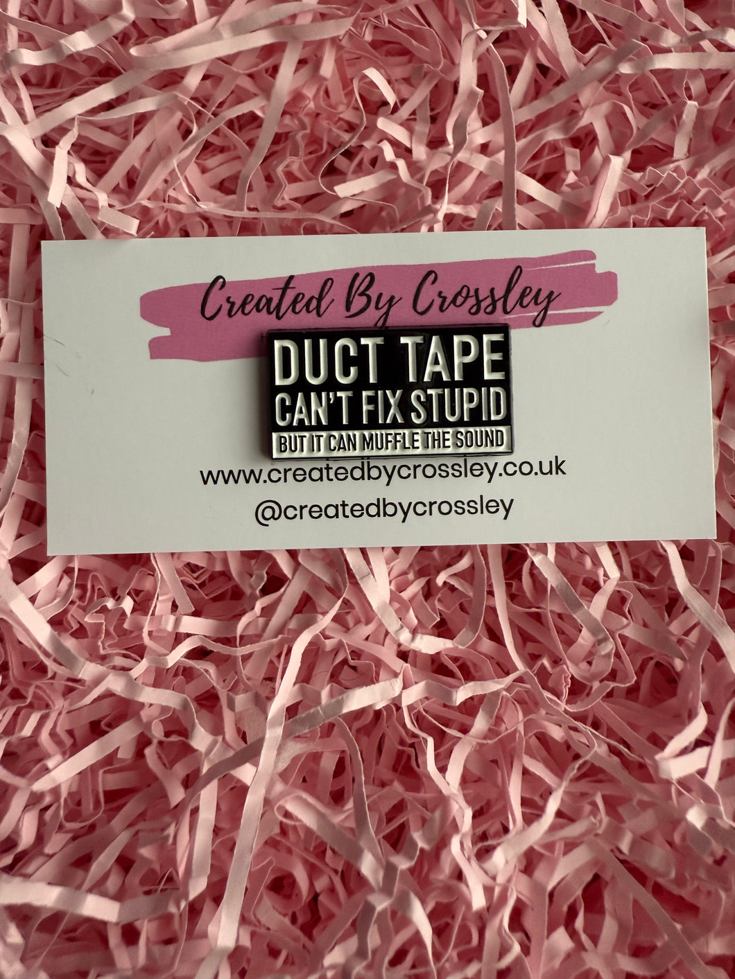 Duct Tape Pin Badge