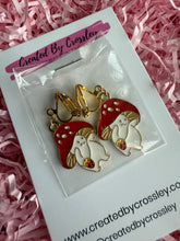 Load image into Gallery viewer, Mushroom Man Clip On Earrings
