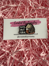 Load image into Gallery viewer, “Cute but feral” Possum Pin Badge
