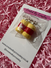 Load image into Gallery viewer, Yellow Yarn Wool Clip On Earrings
