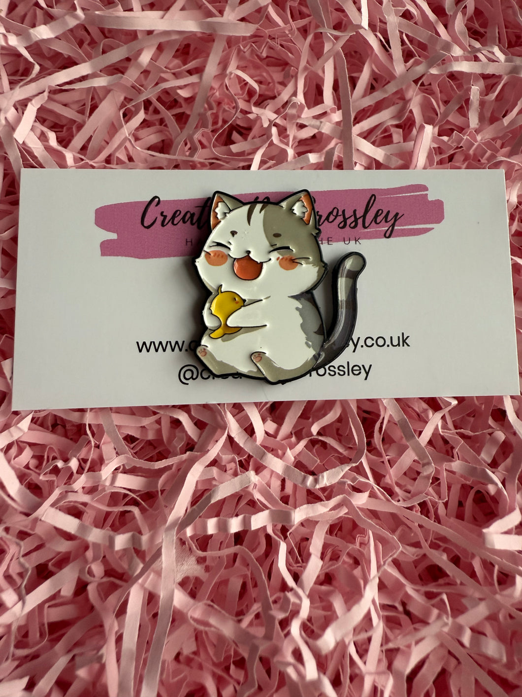 Happy Cat Pin Badge
