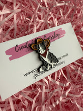 Load image into Gallery viewer, Cowboy Dog Pin Badge
