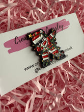 Load image into Gallery viewer, Santa Pin Badge
