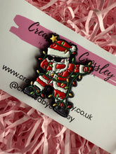Load image into Gallery viewer, Santa Pin Badge
