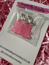 Load image into Gallery viewer, Pink Gummy Bear Clip On Earrings

