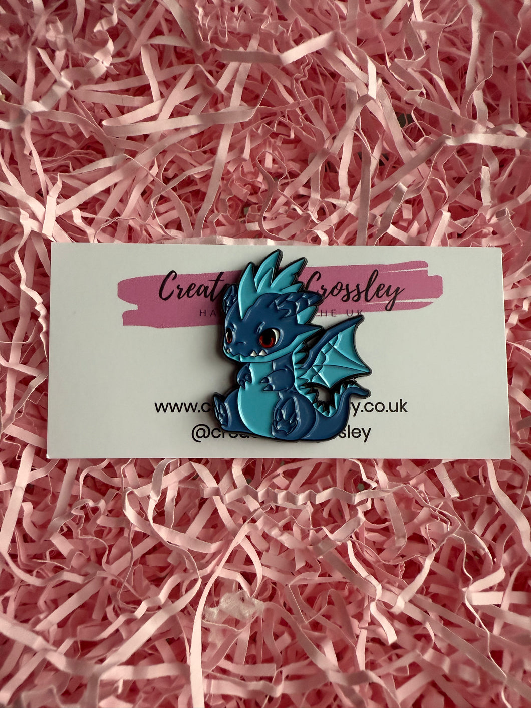 Blue Dragon Pin Badge
