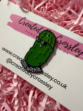Load image into Gallery viewer, “Dill with it” Pickle Pin Badge
