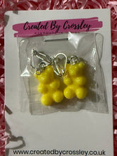 Load image into Gallery viewer, Yellow Gummy Bear Clip On Earrings
