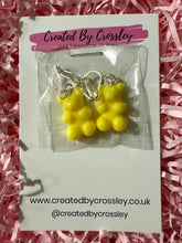 Load image into Gallery viewer, Yellow Gummy Bear Clip On Earrings
