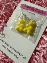 Load image into Gallery viewer, Yellow Gummy Bear Clip On Earrings
