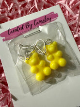 Load image into Gallery viewer, Yellow Gummy Bear Clip On Earrings
