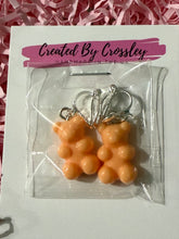 Load image into Gallery viewer, Coral Gummy Bear Clip On Earrings

