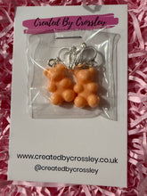 Load image into Gallery viewer, Coral Gummy Bear Clip On Earrings
