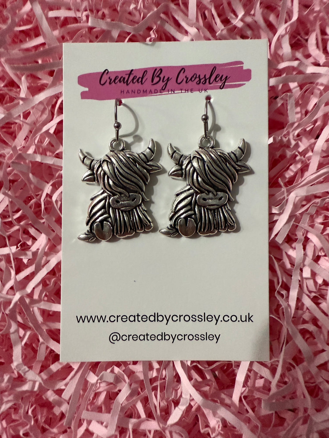 Highland Cow Charm Earrings