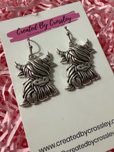 Load image into Gallery viewer, Highland Cow Charm Earrings

