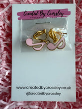 Load image into Gallery viewer, Pink Music Note Clip On Earrings
