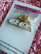 Load image into Gallery viewer, Cowboy Hat Clip On Earrings
