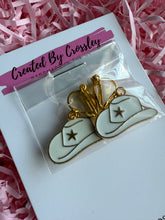 Load image into Gallery viewer, Cowboy Hat Clip On Earrings
