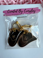 Load image into Gallery viewer, Cowboy Hat Clip On Earrings
