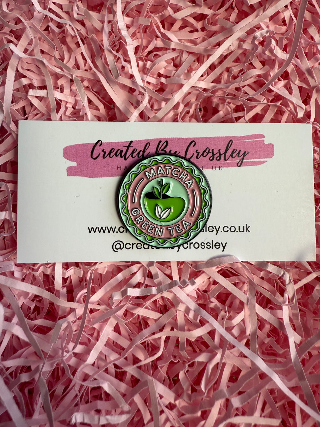 Matcha Green Tea Pin Badge