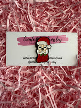 Load image into Gallery viewer, Christmas Pug Dog Pin Badge
