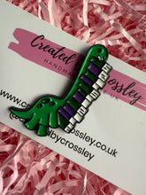 Load image into Gallery viewer, Book Dinosaur Pin Badge
