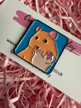 Load image into Gallery viewer, Hamster Pin Badge
