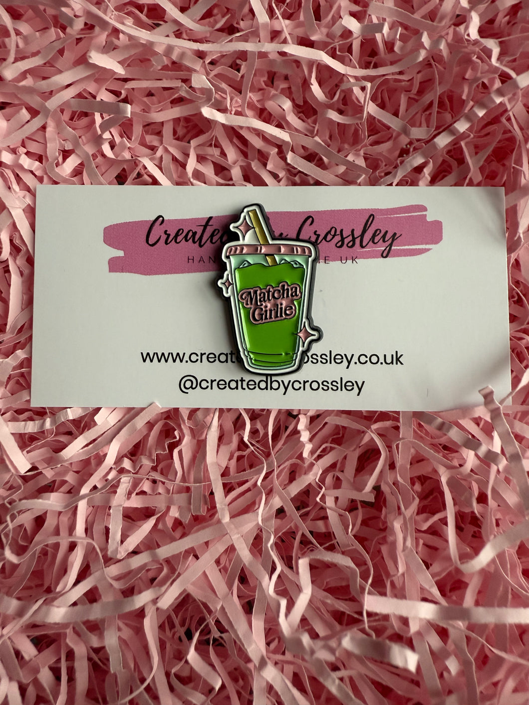 Matcha Girlie Pin Badge