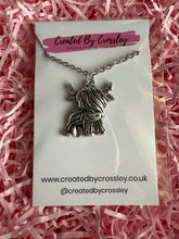 Load image into Gallery viewer, Highland Cow Charm Necklace
