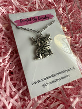 Load image into Gallery viewer, Highland Cow Charm Necklace
