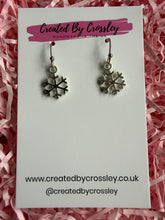 Load image into Gallery viewer, Mini Snowflake Charm Earrings
