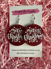Load image into Gallery viewer, Merry Christmas Charm Earrings
