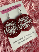 Load image into Gallery viewer, Merry Christmas Charm Earrings
