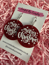 Load image into Gallery viewer, Merry Christmas Charm Earrings
