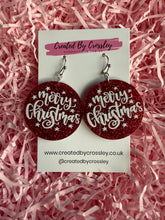 Load image into Gallery viewer, Merry Christmas Charm Earrings
