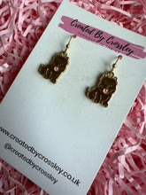 Load image into Gallery viewer, Brown Bulldog Charm Earrings

