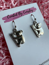 Load image into Gallery viewer, Koala Charm Earrings
