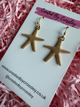 Load image into Gallery viewer, Starfish Charm Earrings
