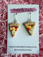 Load image into Gallery viewer, Cheese Pizza Charm Earrings
