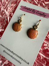 Load image into Gallery viewer, Pink Shell Charm Earrings
