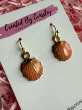 Load image into Gallery viewer, Pink Shell Charm Earrings
