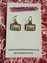 Load image into Gallery viewer, Cassette Charm Earrings
