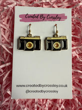 Load image into Gallery viewer, Camera Charm Earrings
