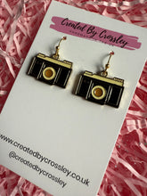Load image into Gallery viewer, Camera Charm Earrings
