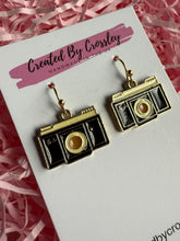 Load image into Gallery viewer, Camera Charm Earrings
